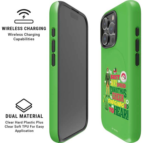 Elf Spread Christmas Cheer iPhone 16 Pro Max Magsafe Impact Case