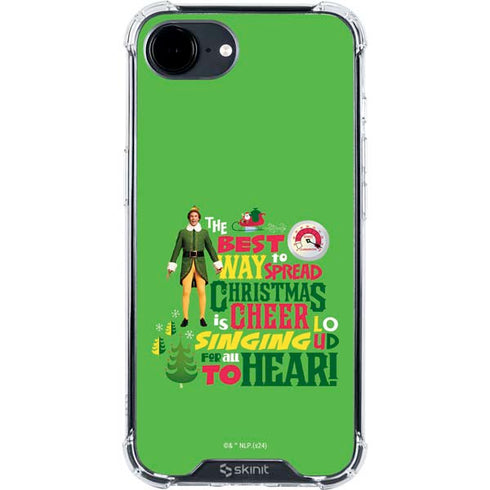 Elf Spread Christmas Cheer iPhone 16e Clear Case