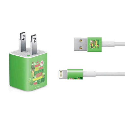Elf Spread Christmas Cheer iPhone Charger (5W USB) Skin