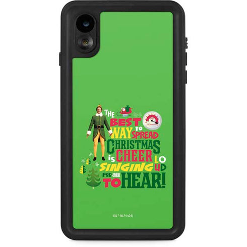 Elf Spread Christmas Cheer iPhone XR Waterproof Case