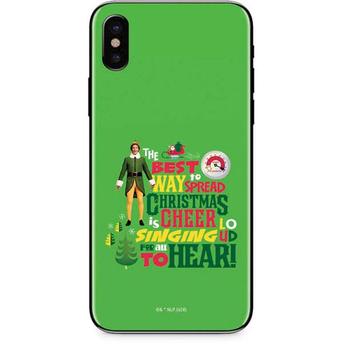 Elf Spread Christmas Cheer iPhone XS Max Skin