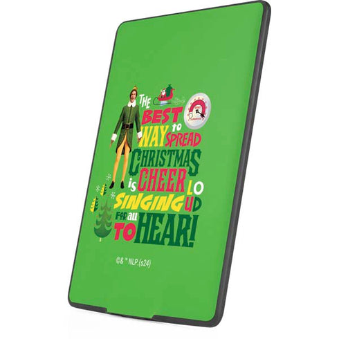 Elf Spread Christmas Cheer Amazon Kindle Skin
