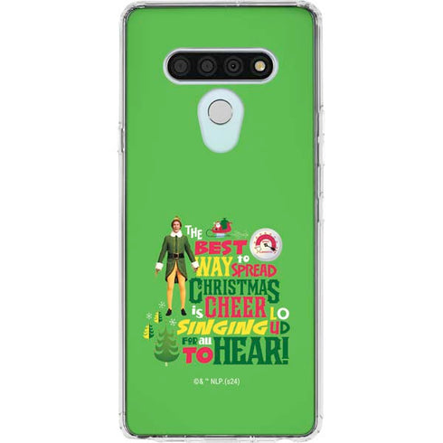 Elf Spread Christmas Cheer LG Stylo 6 Clear Case