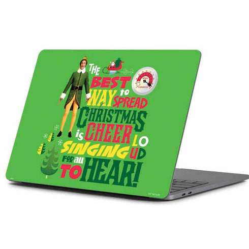 Elf Spread Christmas Cheer Apple MacBook Pro 13-inch Skin