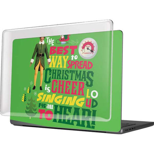 Elf Spread Christmas Cheer MacBook Pro 14in (2021-24) Case plus Skin