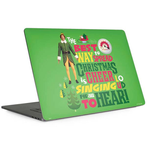 Elf Spread Christmas Cheer MacBook Skins