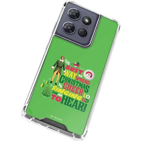 Elf Spread Christmas Cheer Moto G 5G (2025) Clear Case