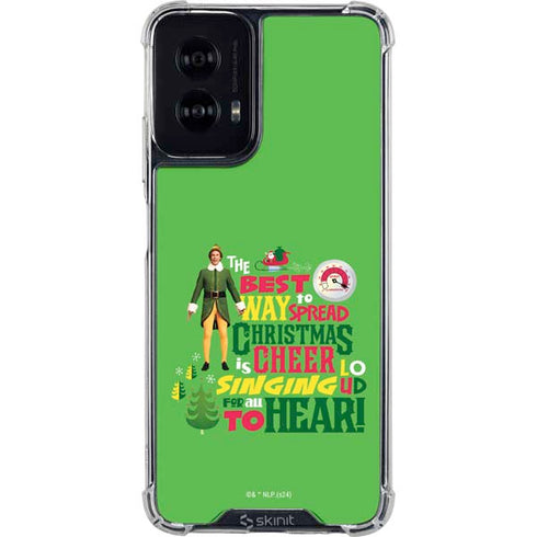 Elf Spread Christmas Cheer Moto G Power 5G (2024) Clear Case