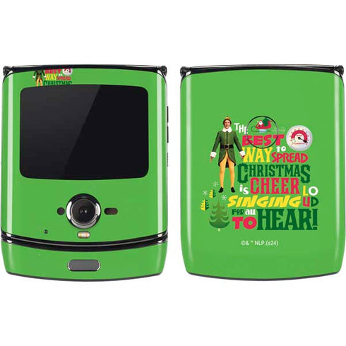 Elf Spread Christmas Cheer Motorola RAZR Skin
