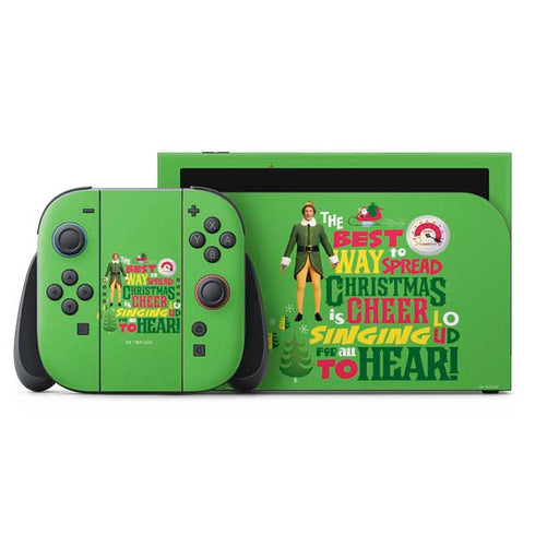 Elf Spread Christmas Cheer Nintendo Skins