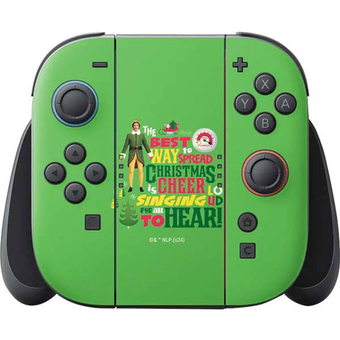 Elf Spread Christmas Cheer Nintendo Skins