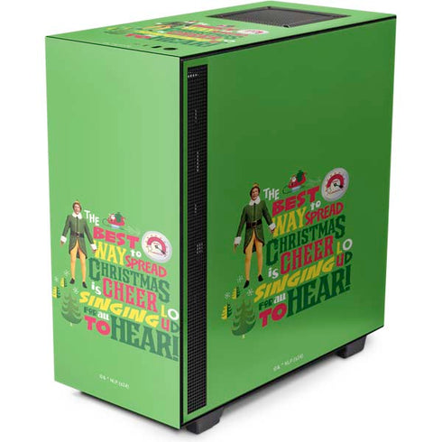 Elf Spread Christmas Cheer NZXT H510 Compact ATX Mid-Tower Case Skin