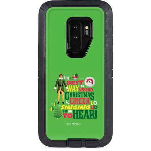 Elf Spread Christmas Cheer Otterbox Defender Galaxy Skin