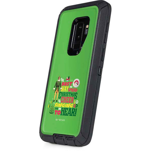Elf Spread Christmas Cheer Otterbox Defender Galaxy Skin