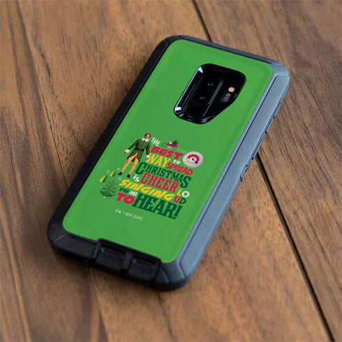 Elf Spread Christmas Cheer Otterbox Defender Galaxy Skin