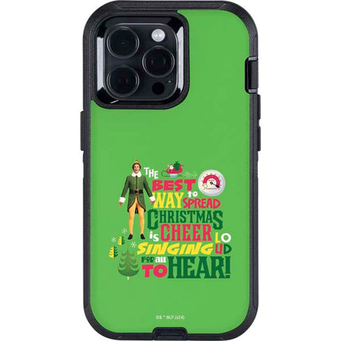Elf Spread Christmas Cheer Otterbox Defender iPhone Skin