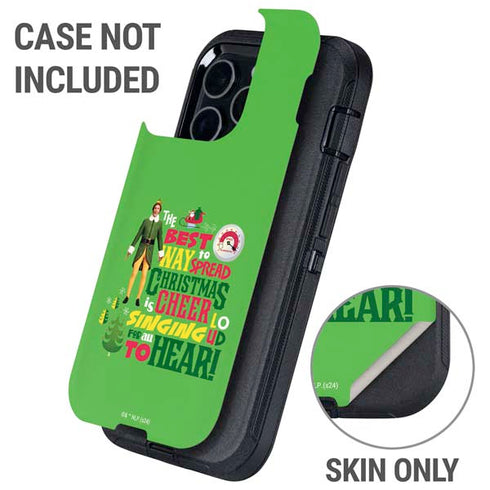 Elf Spread Christmas Cheer Otterbox Defender iPhone Skin