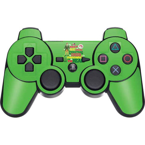 Elf Spread Christmas Cheer PS3 Dual Shock wireless controller Skin