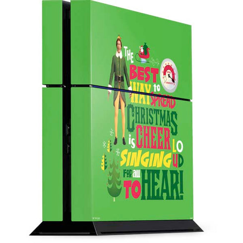 Elf Spread Christmas Cheer PS4 Console Skin