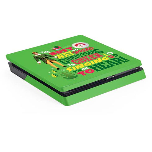 Elf Spread Christmas Cheer PS4 Slim Skin