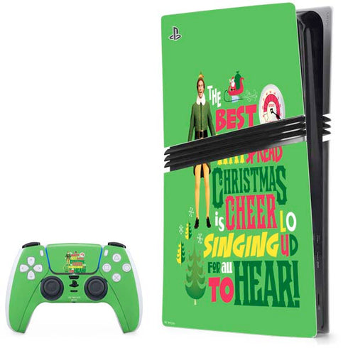 Elf Spread Christmas Cheer PS5 Pro Bundle Skin