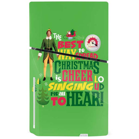 Elf Spread Christmas Cheer PS5 Slim Disk Bundle Skin