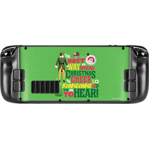 Elf Spread Christmas Cheer Steam Deck Handheld Gaming Computer OLED Skin