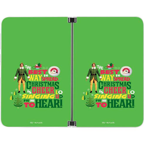 Elf Spread Christmas Cheer Surface Duo Skin