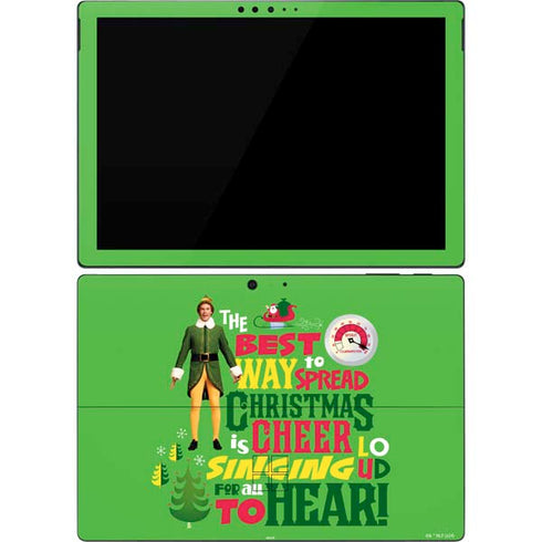 Elf Spread Christmas Cheer Surface Pro 7 Skin