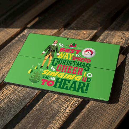 Elf Spread Christmas Cheer Surface Pro 7 Skin
