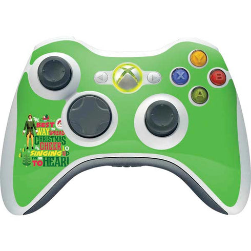 Elf Spread Christmas Cheer Xbox 360 Wireless Controller Skin