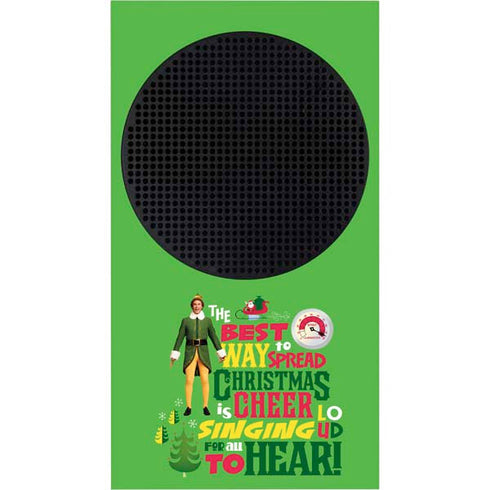 Elf Spread Christmas Cheer Xbox Series S Console Skin