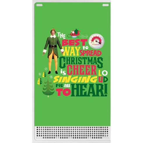 Elf Spread Christmas Cheer Xbox Series S Console Skin