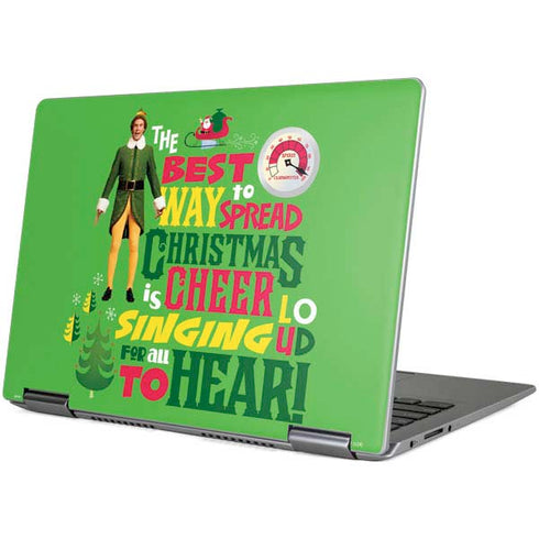 Elf Spread Christmas Cheer Yoga 710 14in Skin