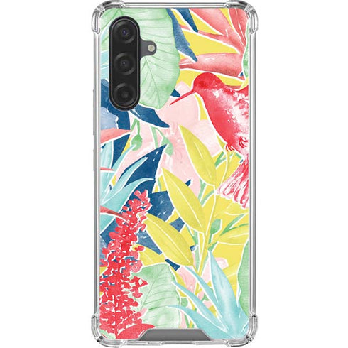 Spring Bird of Paradise Galaxy A17 Clear Case