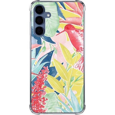 Spring Bird of Paradise Galaxy A55 5G Clear Case