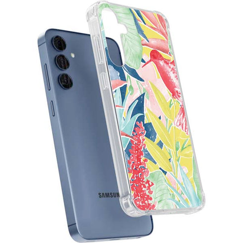 Spring Bird of Paradise Galaxy A55 5G Clear Case