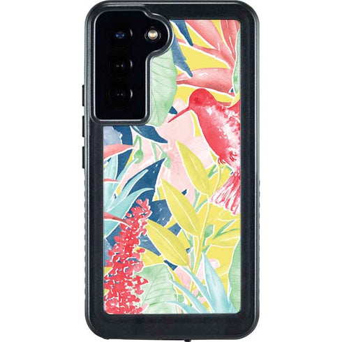 Spring Bird of Paradise Galaxy S24 Plus Waterproof Case