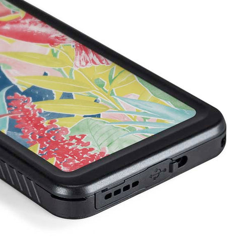 Spring Bird of Paradise Galaxy S24 Waterproof Case