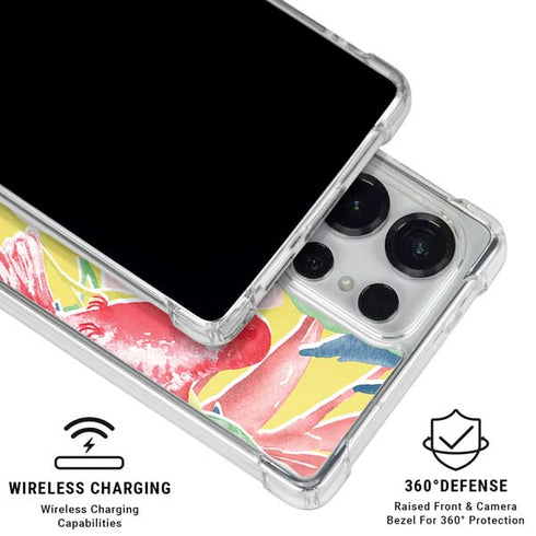 Spring Bird of Paradise Galaxy S25 Ultra Clear Case