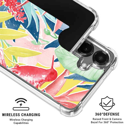 Spring Bird of Paradise Galaxy S26 Plus Clear Case