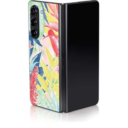 Spring Bird of Paradise Galaxy Z Fold5 5G Skin