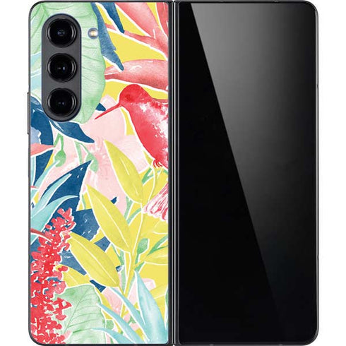 Spring Bird of Paradise Galaxy Z Fold5 5G Skin