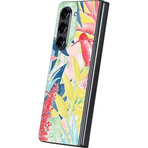 Spring Bird of Paradise Galaxy Z Fold5 5G Skin