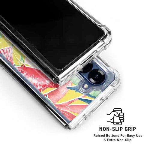 Spring Bird of Paradise Galaxy Z Fold6 Clear Case