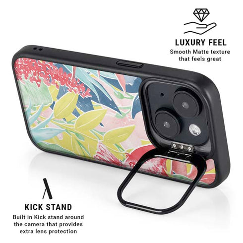 Spring Bird of Paradise iPhone 14 Plus Kickstand Case