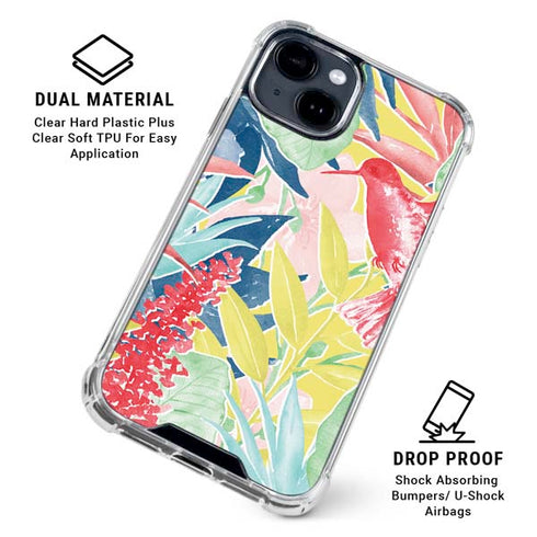 Spring Bird of Paradise iPhone 15 Clear Case