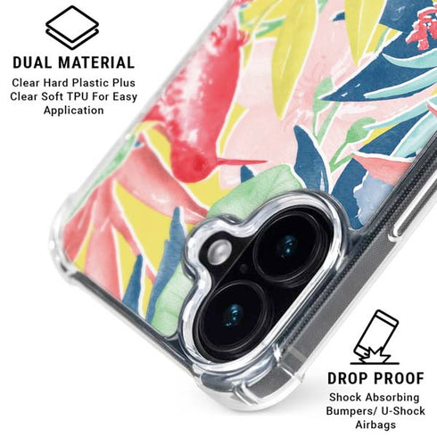 Spring Bird of Paradise iPhone 16 Plus Clear Case