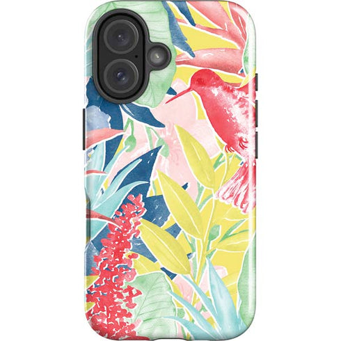 Spring Bird of Paradise iPhone 16 Plus Impact Case