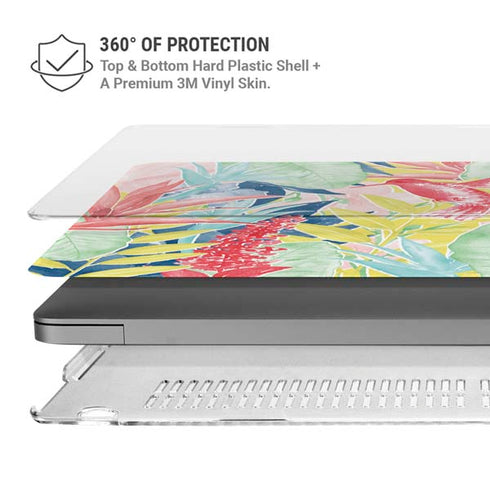 Spring Bird of Paradise MacBook Cases